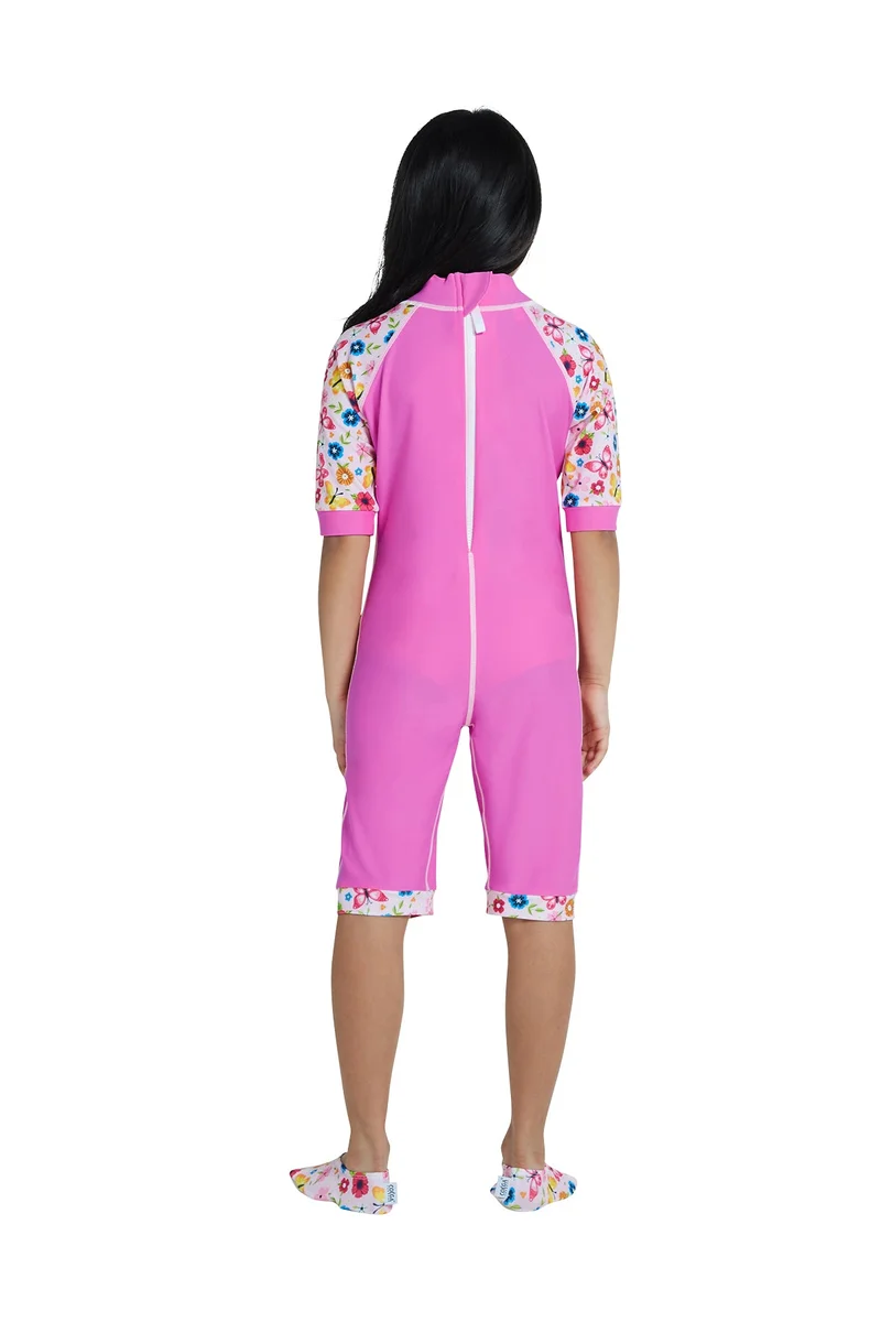 COEGA SUNWEAR COEGA  Girls Kids One-piece Swimsuit - Pink Rosey Flowers